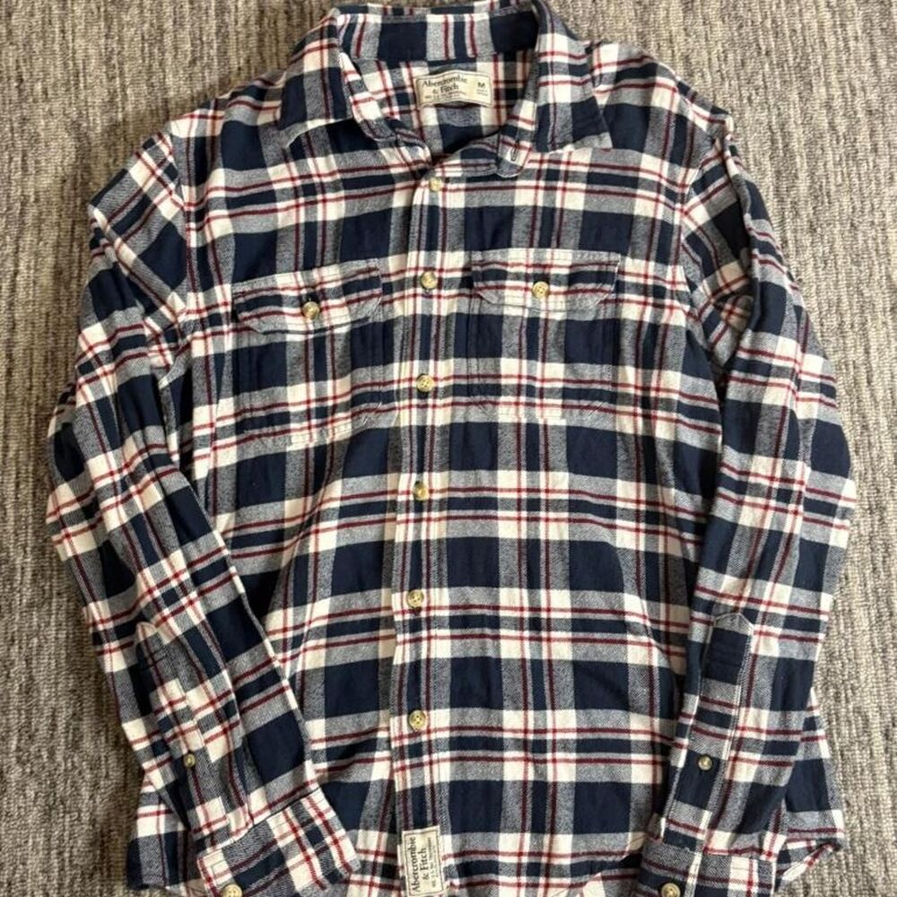 Super crazy vintage retro Y2K tuff af Abercrombie & Fitch flannel